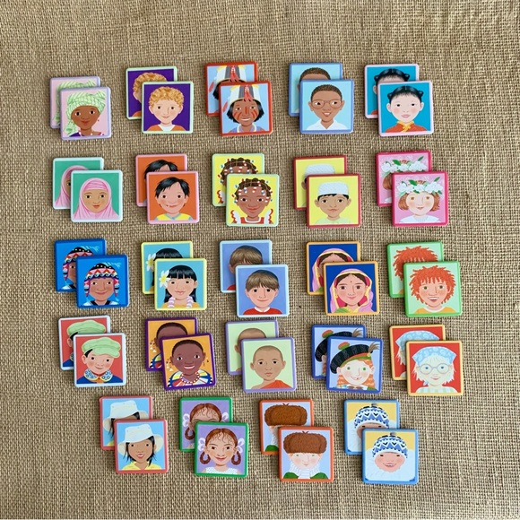 EEBOO Memory & Matching Game aka I Never Forget A Face Ages 3 + - Picture 5 of 9